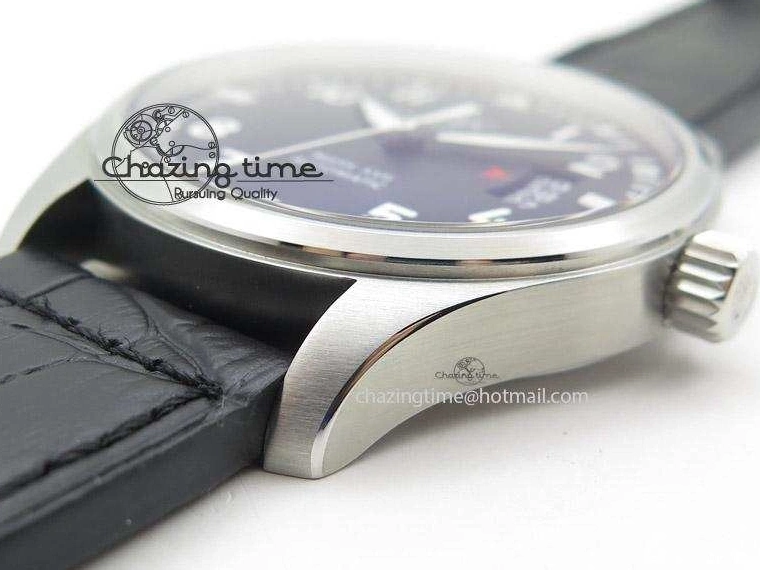 MIROTIME 0721 Mark XVII 1:1 MK Maker Best Edition SS Black Dial On Black Leather Strap A Sporty 7372